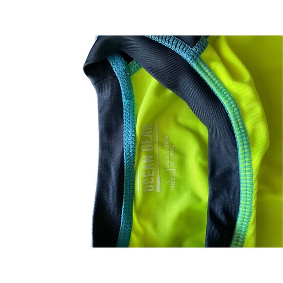 Lot of 3 Boys Large ZeroXposur Ocean Gear Swim Shirt & Trunks Blue Green Shark - Picture 10 of 11